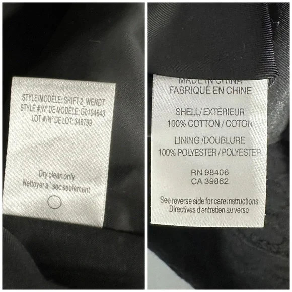 ⭐️Theory Shift 2 Wendt Textured Black Dress [CL3-17] - Picture 7 of 7